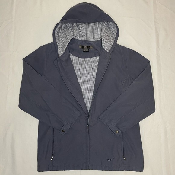 Vintage Nike Golf Full Zip Jacket‎ Men’s Small Hooded Pockets Blue - Picture 1 of 10